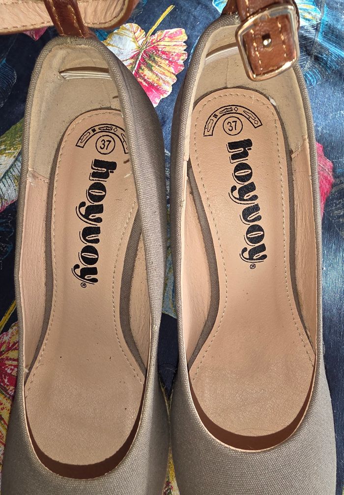 Talons compensés taupe 37 - photo numéro 8