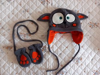 Bonnet + moufles bébé 6-12 mois