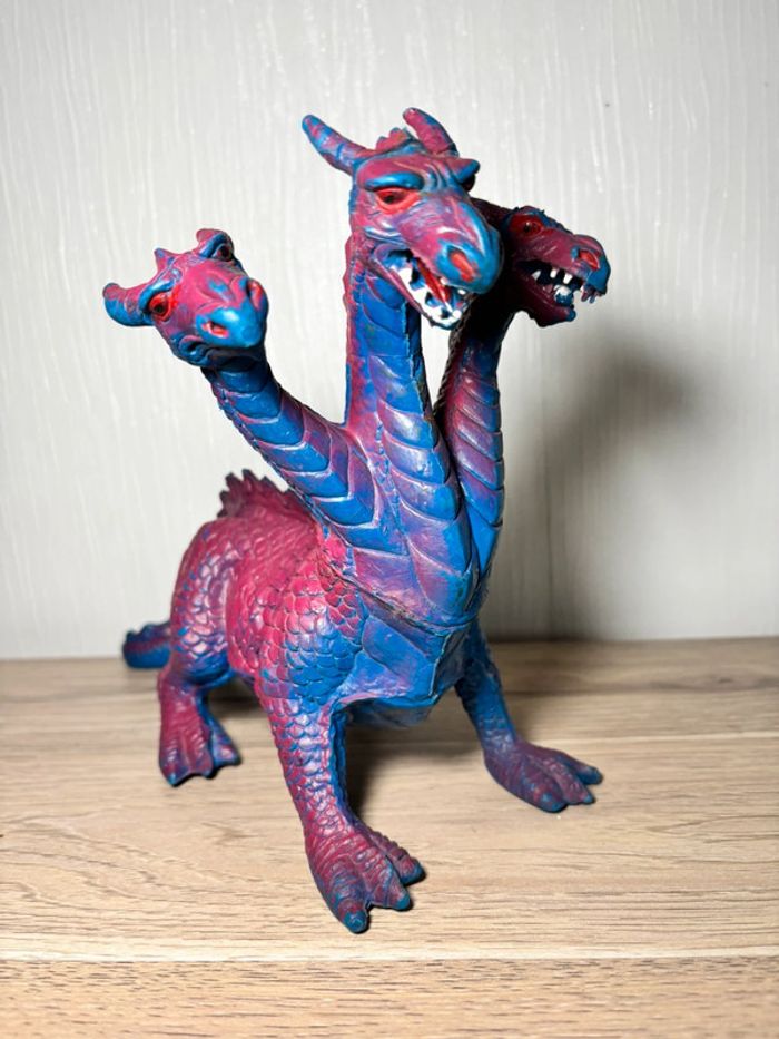 Figurine jouet créature bootleg dinosaure vintage chinasaur chitech dor mei monstre à trois têtes