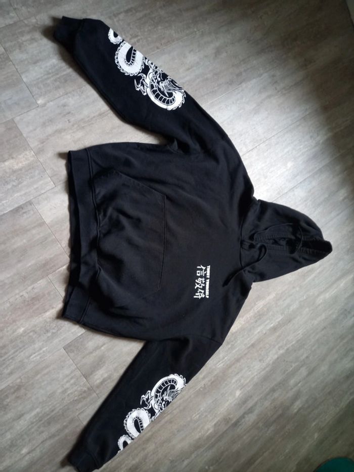 Sweat noir fille L