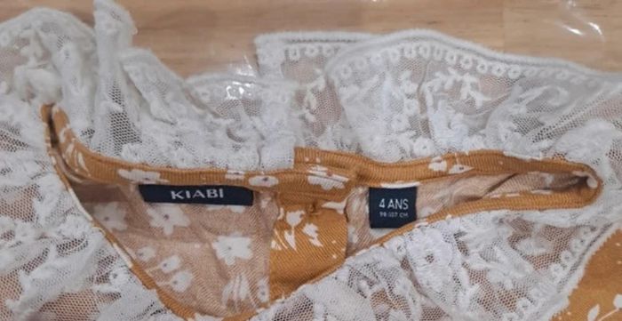 Robe à fleur kiabi taille 4 ans - photo numéro 2