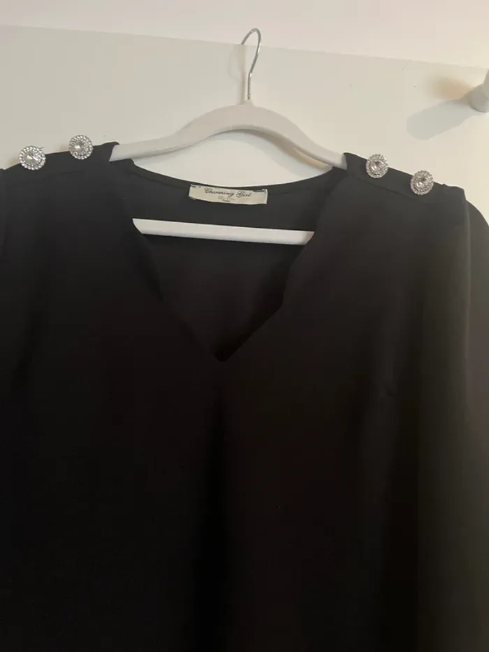 Robe noir strass - photo numéro 3