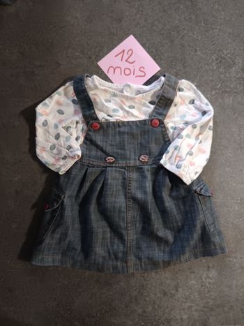 Ensemble robe jean 12 mois