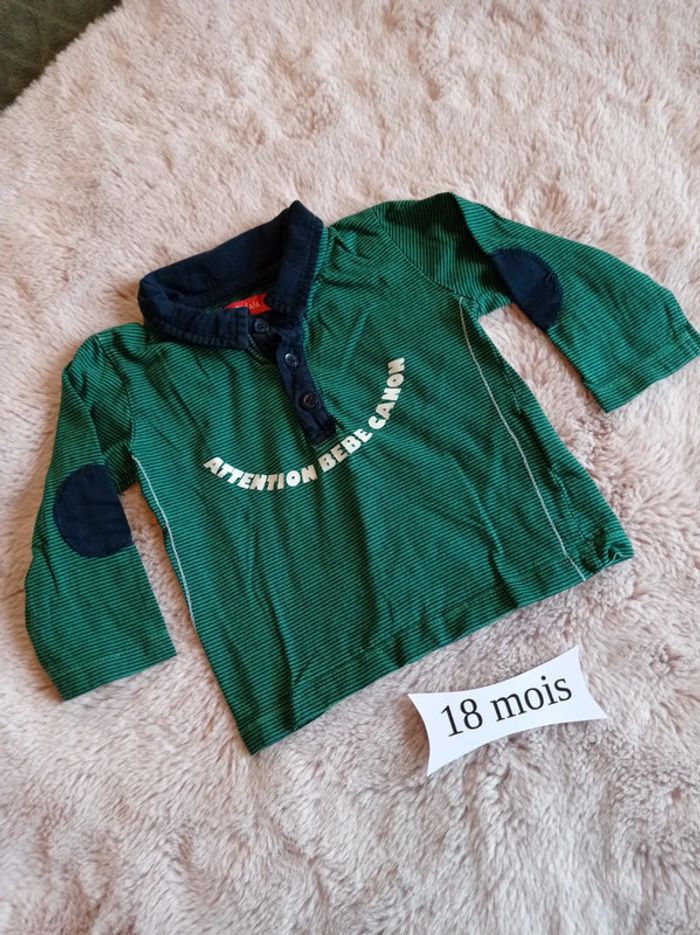 Polo manches longues 18 mois