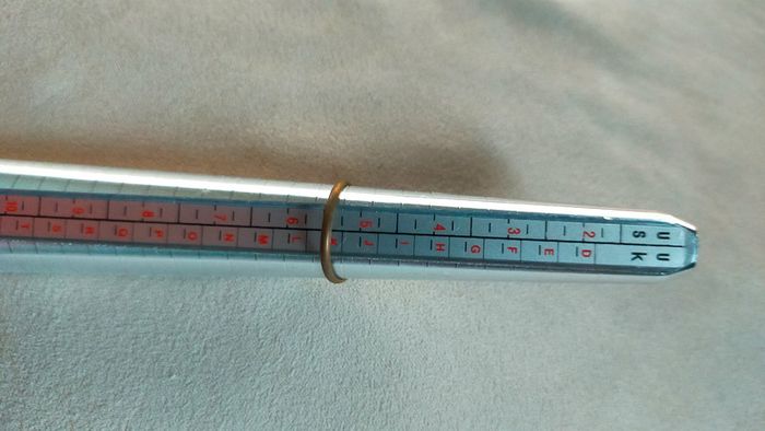 Bague vintage fine avec pierre bleue – Taille 50 - photo numéro 9