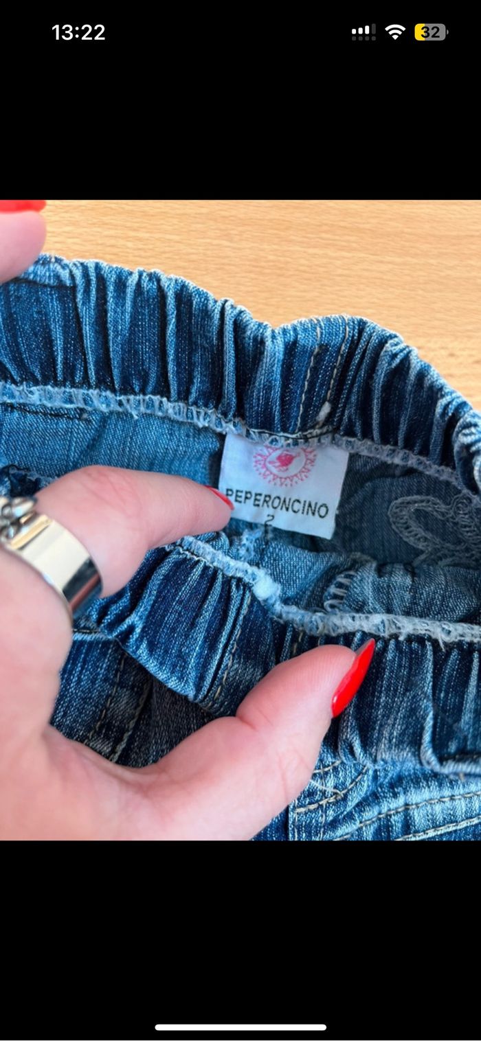 Jean Peperoncino bleu denim - photo numéro 4