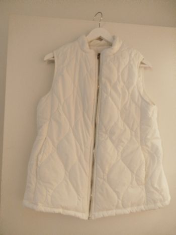 Doudoune sans manches blanche