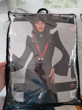 Costume déguisement professeur de magie femme L NEUF