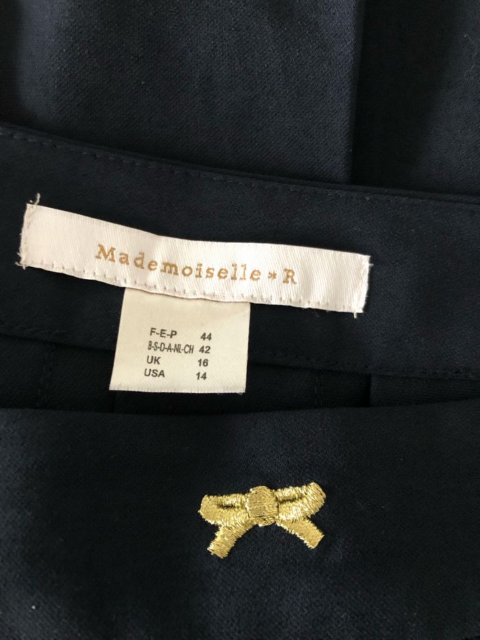 Jupe bleu marine plissée - photo numéro 5