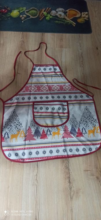 Tablier imprimé noel