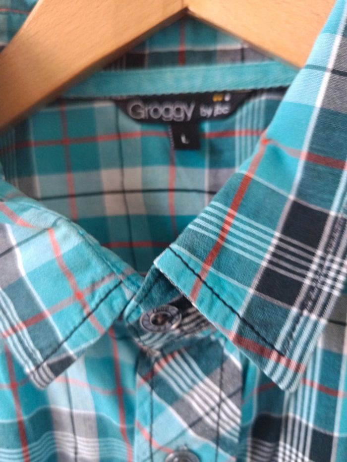 Chemise homme t.L Groggy 100% coton - photo numéro 2