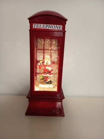 Cabine de noël lumineuse