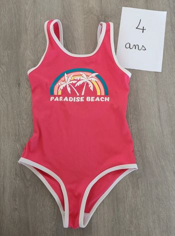 Maillot de bain 1p fille 4 ans kiabi