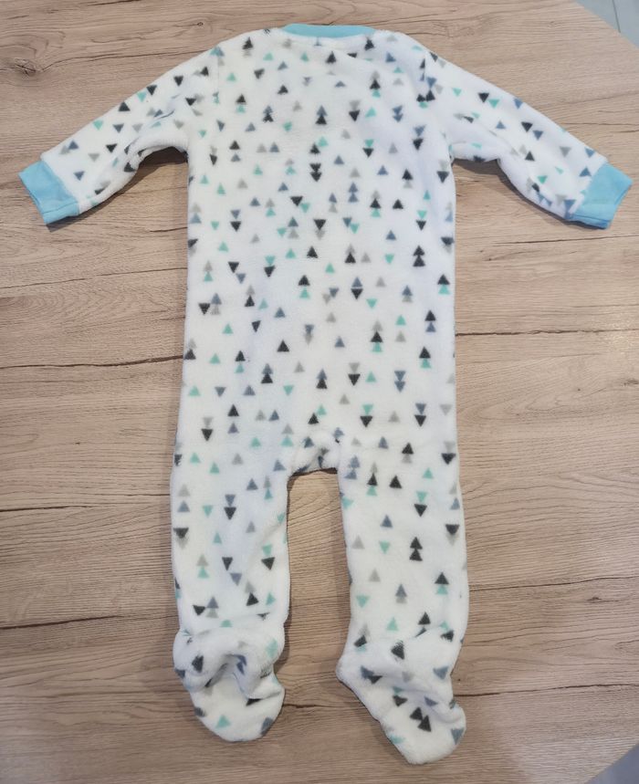 Pyjama 1 pièce zippé sur l'avant, blanc et bleu avec Koala, 18 mois - photo numéro 2