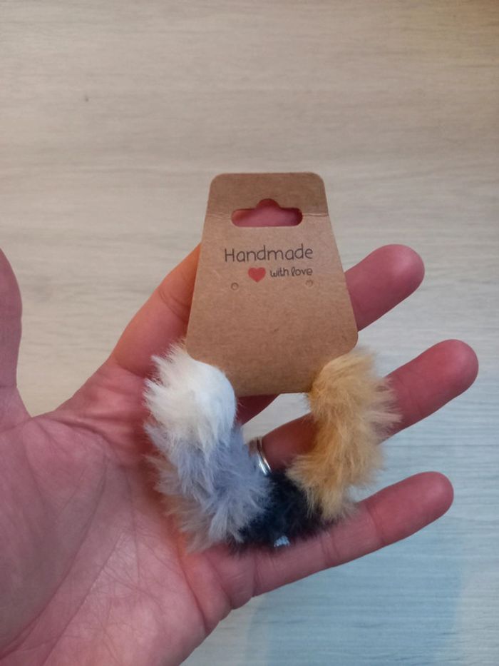 Skrunchie / chouchou fait main multi couleur neuf - photo numéro 2