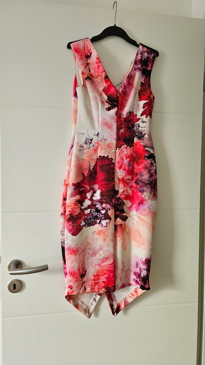 Robe fourreau, fleuri multicolore, taille 36, Coast - photo numéro 3