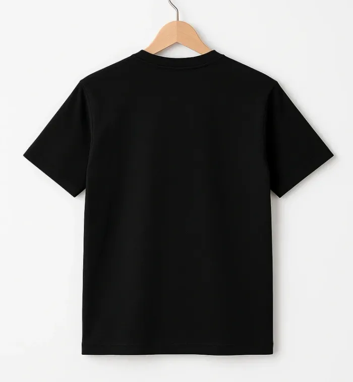 T shirt noir 100% coton taille M - photo numéro 2