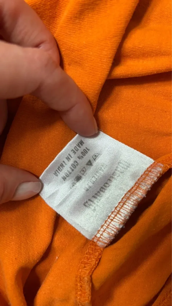 Tee shirt oversize orange Wasted Paris rave on unisexe - photo numéro 6