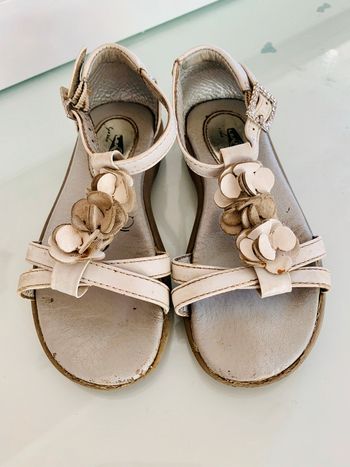 Sandales blanches t27