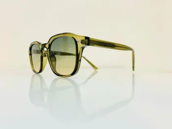 Lunette de soleil mixte kaki transparente uvprotection catégorie 2
