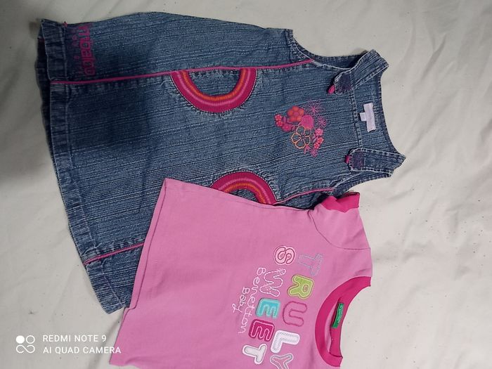 robe + tee short  de kimbaloo 12 mois ref 901 C7 - photo numéro 2