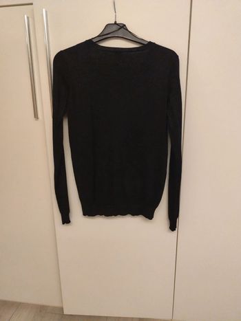 Cardigan noir slim à paillettes