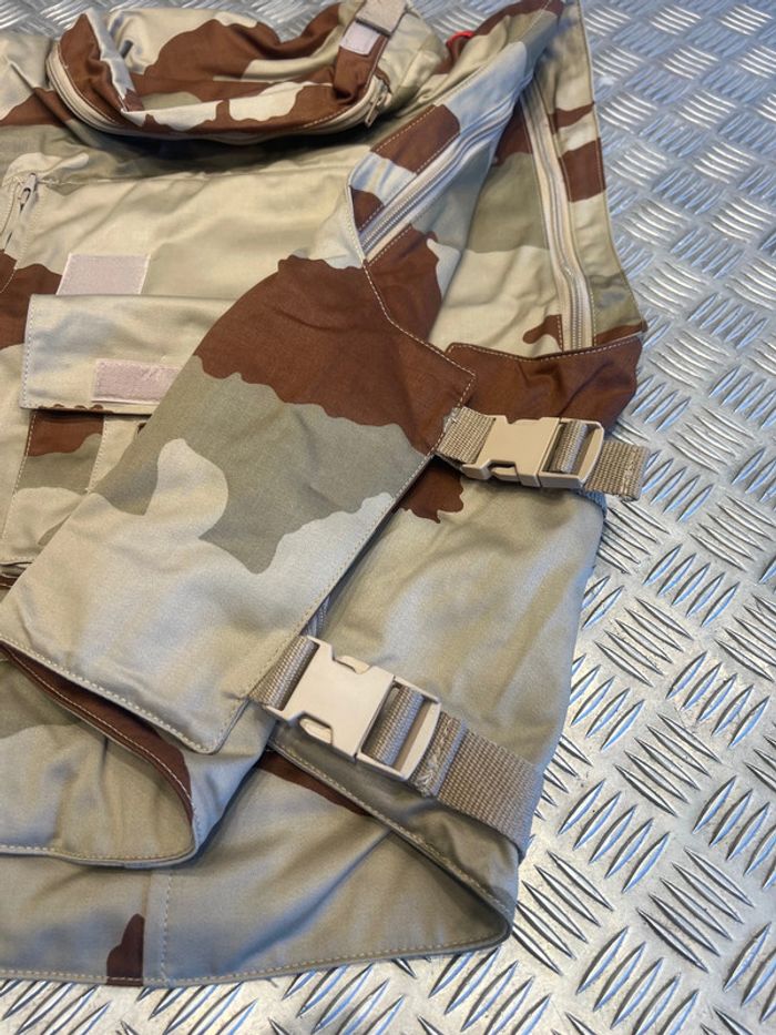 gilet pare eclats f2 armee française camouflage daguet desert taille gt mt pt - photo numéro 2