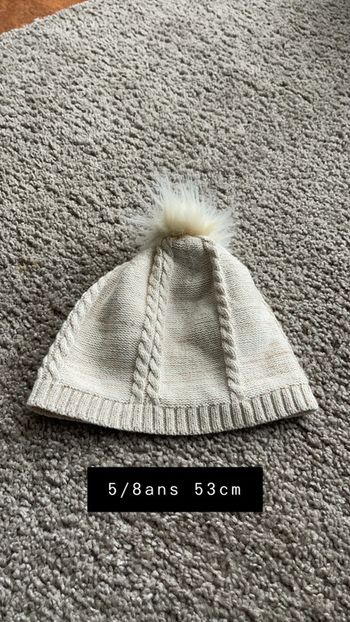 Bonnet hiver fille 5/8ans