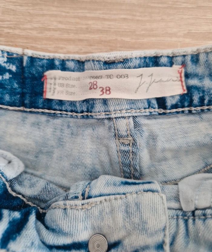 👒 Short en jean tie-dye bleu 👒 - photo numéro 4