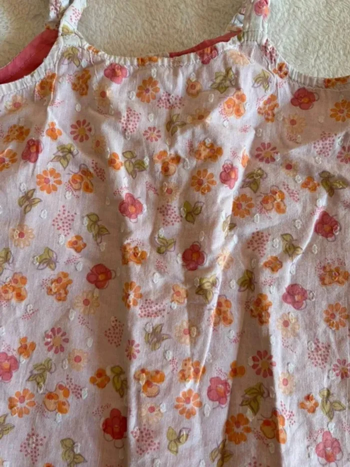 Robe bébé fleurie doublée rose – 18 mois (81 cm) - photo numéro 4