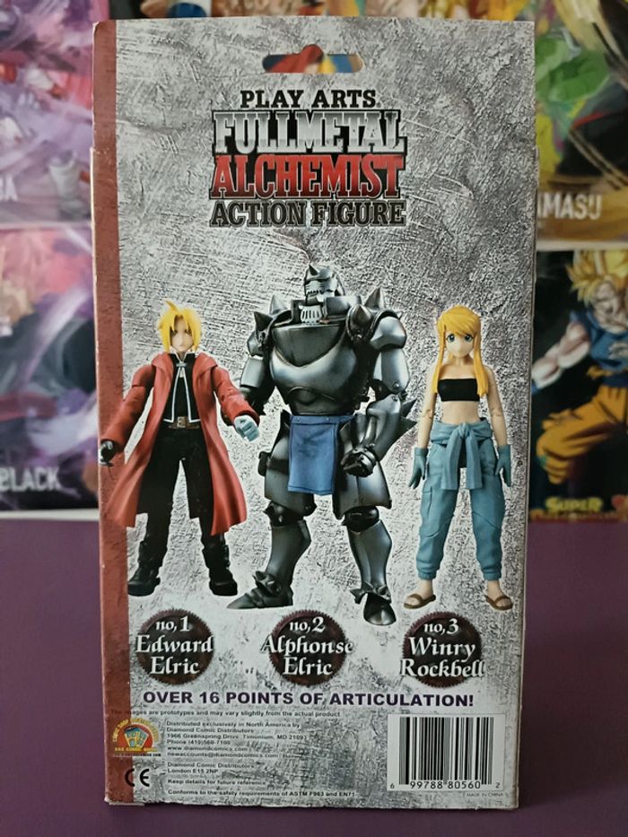 Play Arts Fullmetal Alchemist Action Figure No. 1 Edward Elric NIB - photo numéro 3