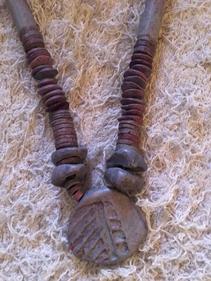 Collier terre cuite - photo numéro 3