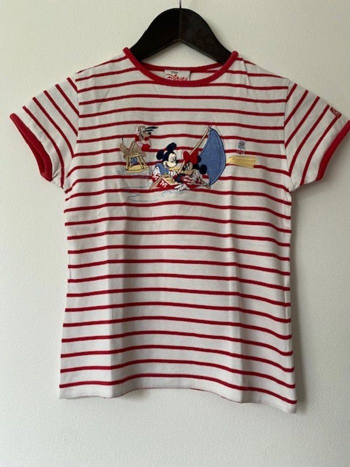 T-shirt marinière Mickey & Minnie