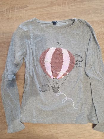T-shirt sequin 10 ans