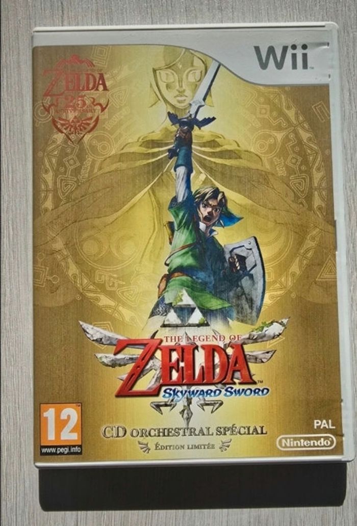 Jeu Wii The legend of zelda skyward sword collection 25nd anniversaire