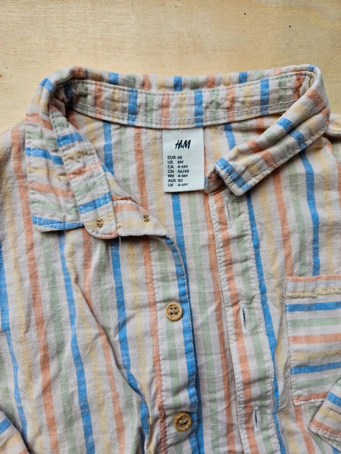 Chemise h&m taille 6 mois - photo numéro 2