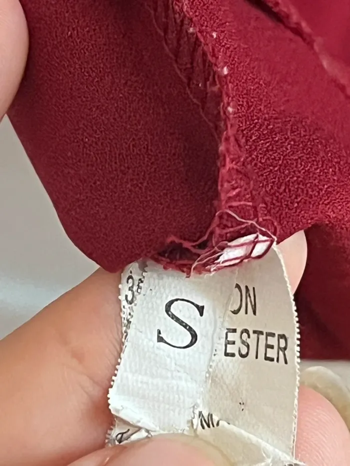 Blouse bordeaux S 36 - photo numéro 6