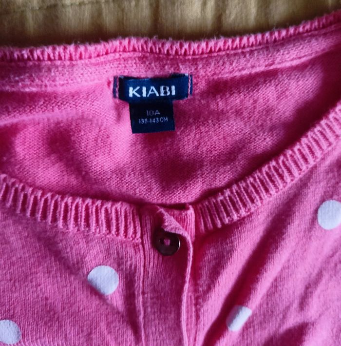 Pull fin rose à pois fille 10 ans - photo numéro 2