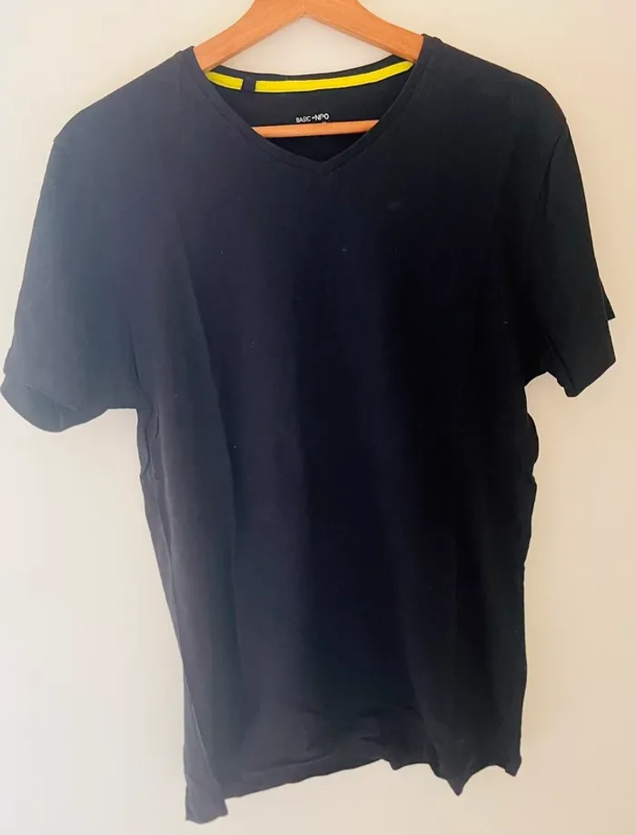 Lot de 3 tee shirts col V slim fit, homme taille M - photo numéro 8