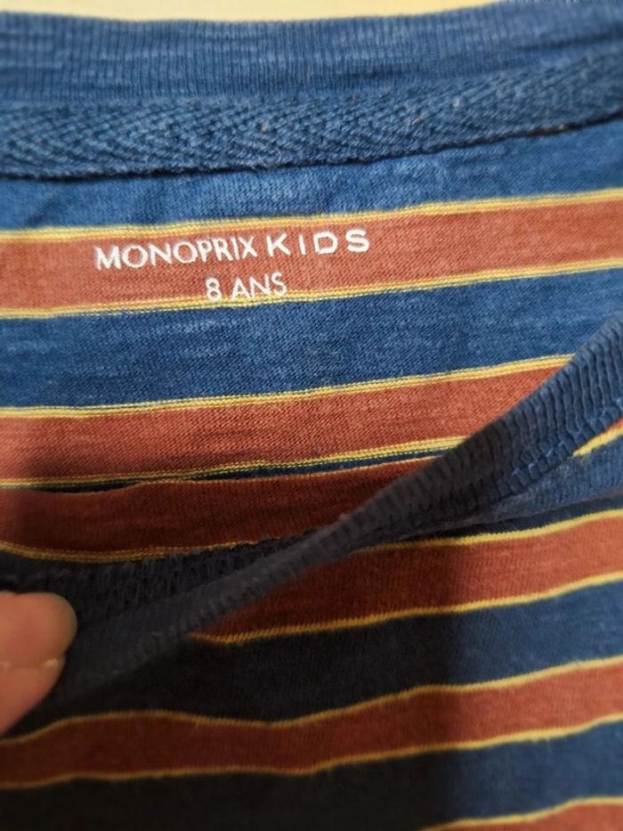 T-shirt manches longues pour garçon taille 8ans très bon état - photo numéro 5