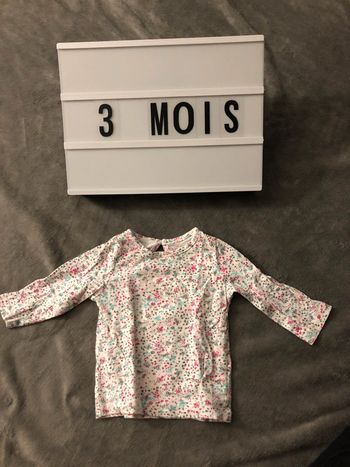 T-shirt manches longues 3 mois