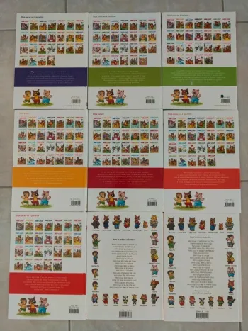 Lot 7 livres Mini Loup