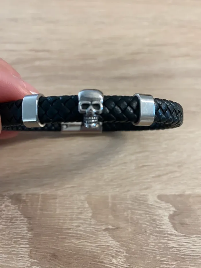 Bracelet homme tête de mort - photo numéro 2