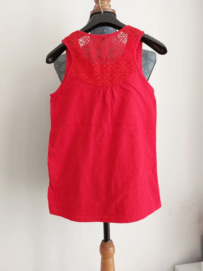 Tee-shirt rouge sans manche 12 ans kiabi - photo numéro 2
