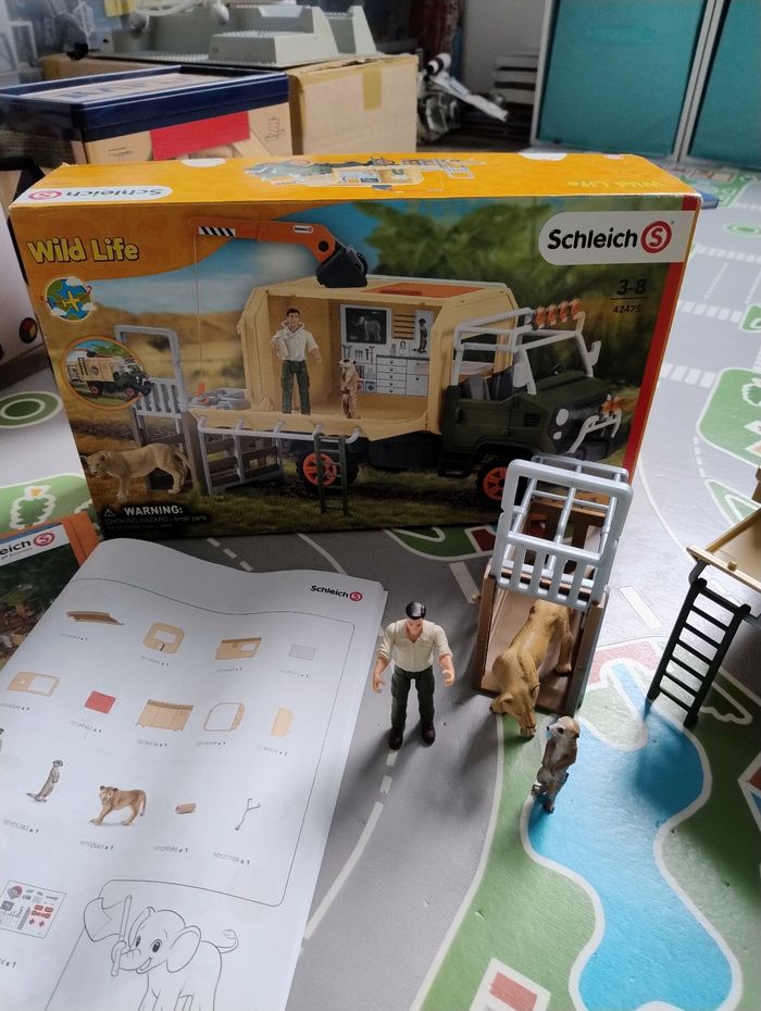 Schleich wild life hélicoptère 42475 +camion Schleich wild life 42475 - photo numéro 2