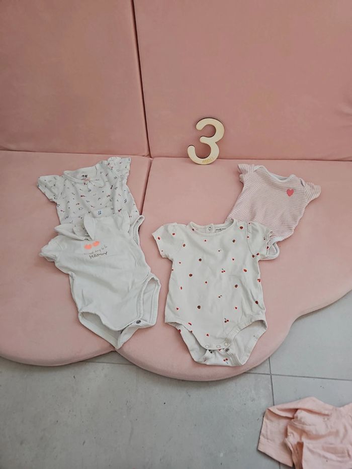 Lot de 4 bodys manches courtes