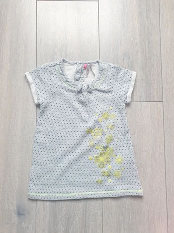 Robe grise et jaune. Fille 18 mois. Marque Orchestra