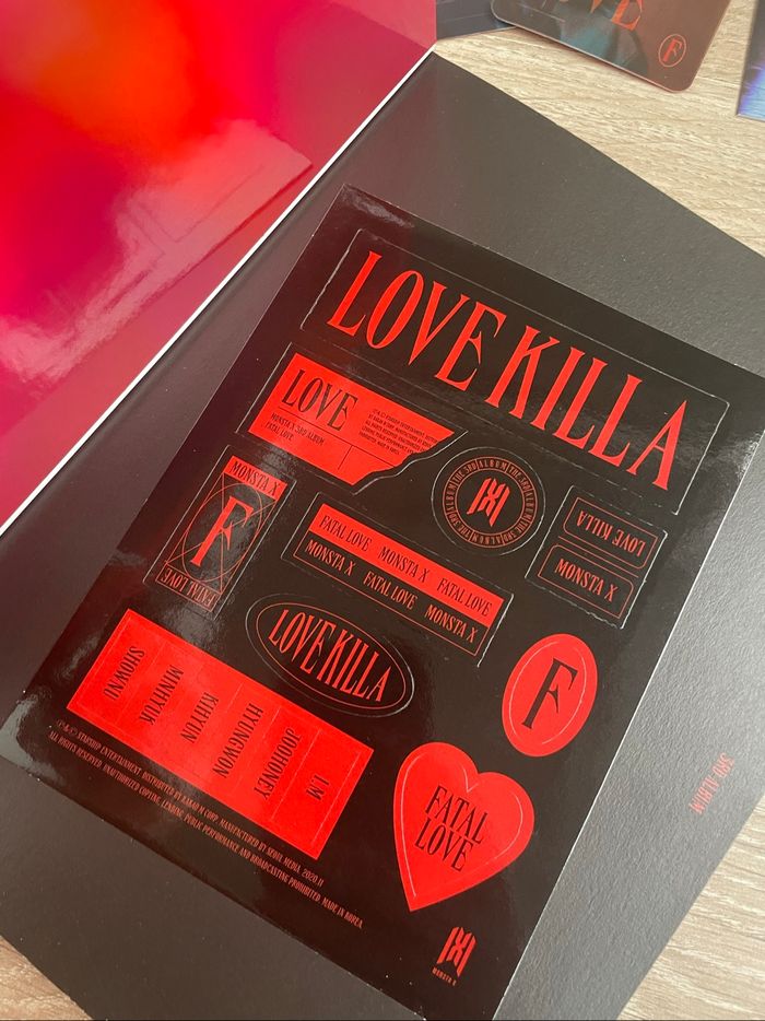 album fatal love monsta x version 1 - photo numéro 5