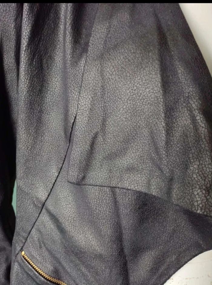 Veste simili cuir noir 36 - photo numéro 6