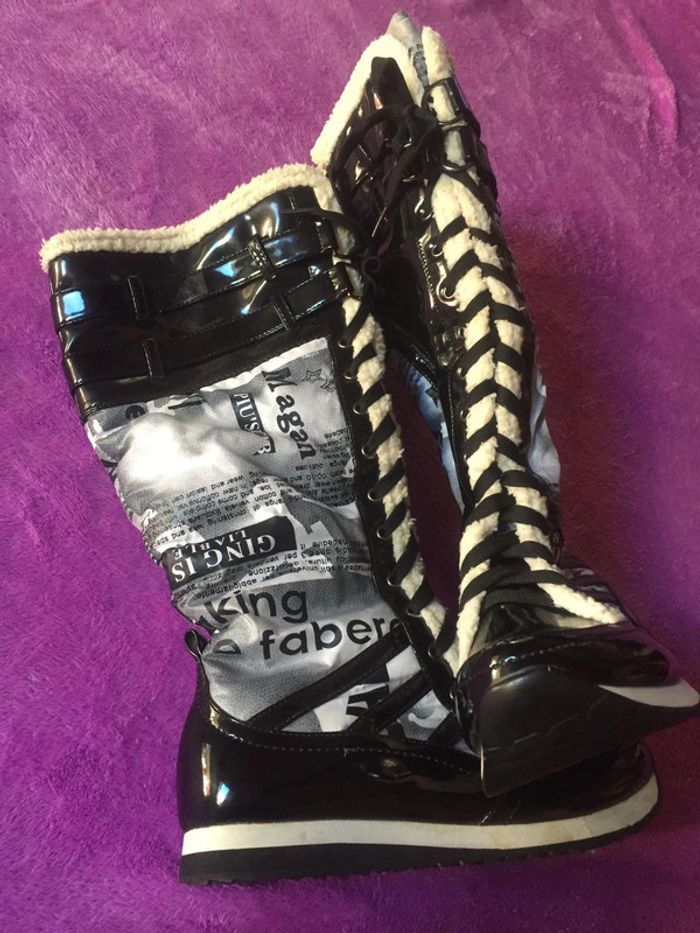 Bottes fourrées Sergio TODZI neuve taille 38 - photo numéro 5